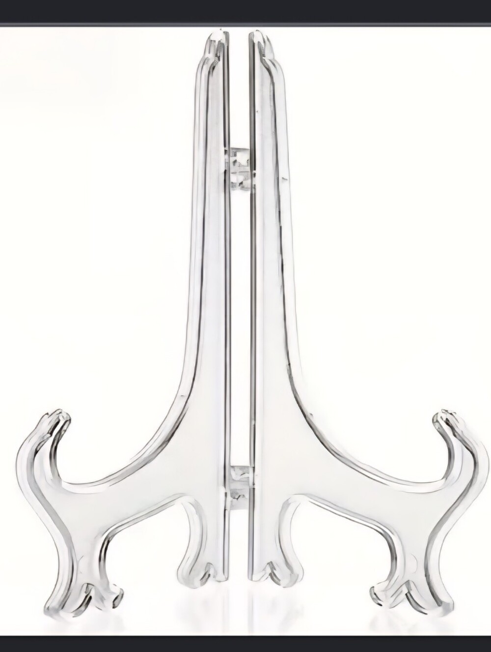 Clear Acrylic Display Easel Stand - Transparent